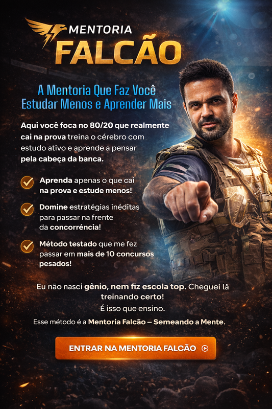 Criativo do projeto Mentoria Falcão